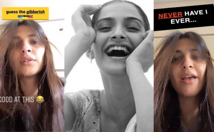 Sonam Kapoor Plays 'Guess The Gibberish' & 'Never Have I Ever' Game On Instagram