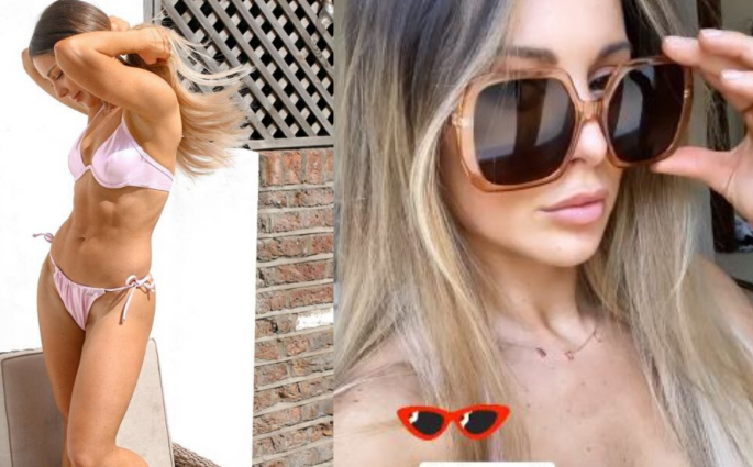 Louise Thompson Shows Off Her Bikini & Sunglasses Boux Avenue 3