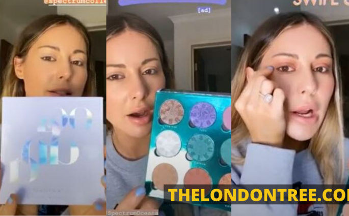 Louise Thompson Shows Off Her Oceana Palette Makeup By Spectrum