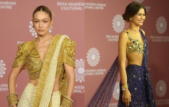 Gigi & Zendaya In Mumbai Launch Of NMAC Centre