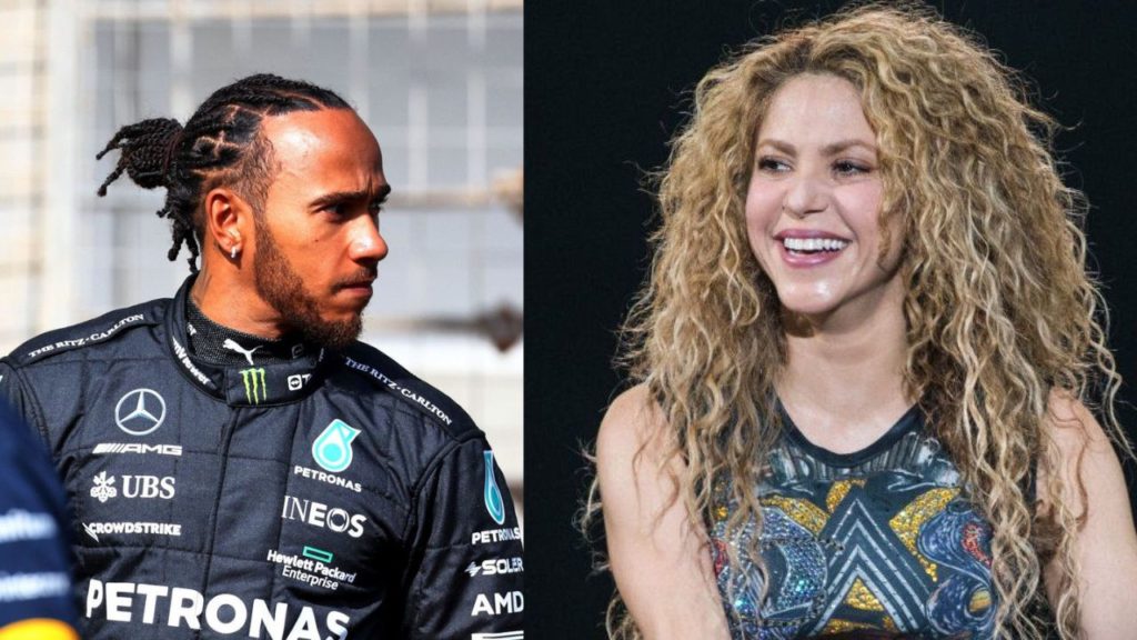 Shakira On A Date With Lewis Hamilton