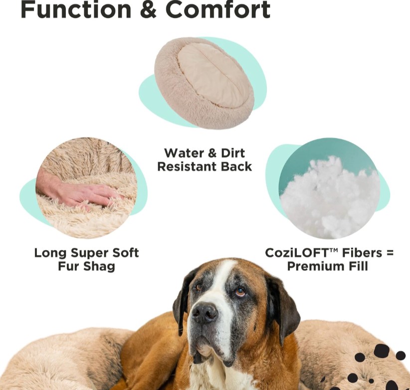 Fur Donut Cuddler Cat & Dog Bed The Ultimate Comfort